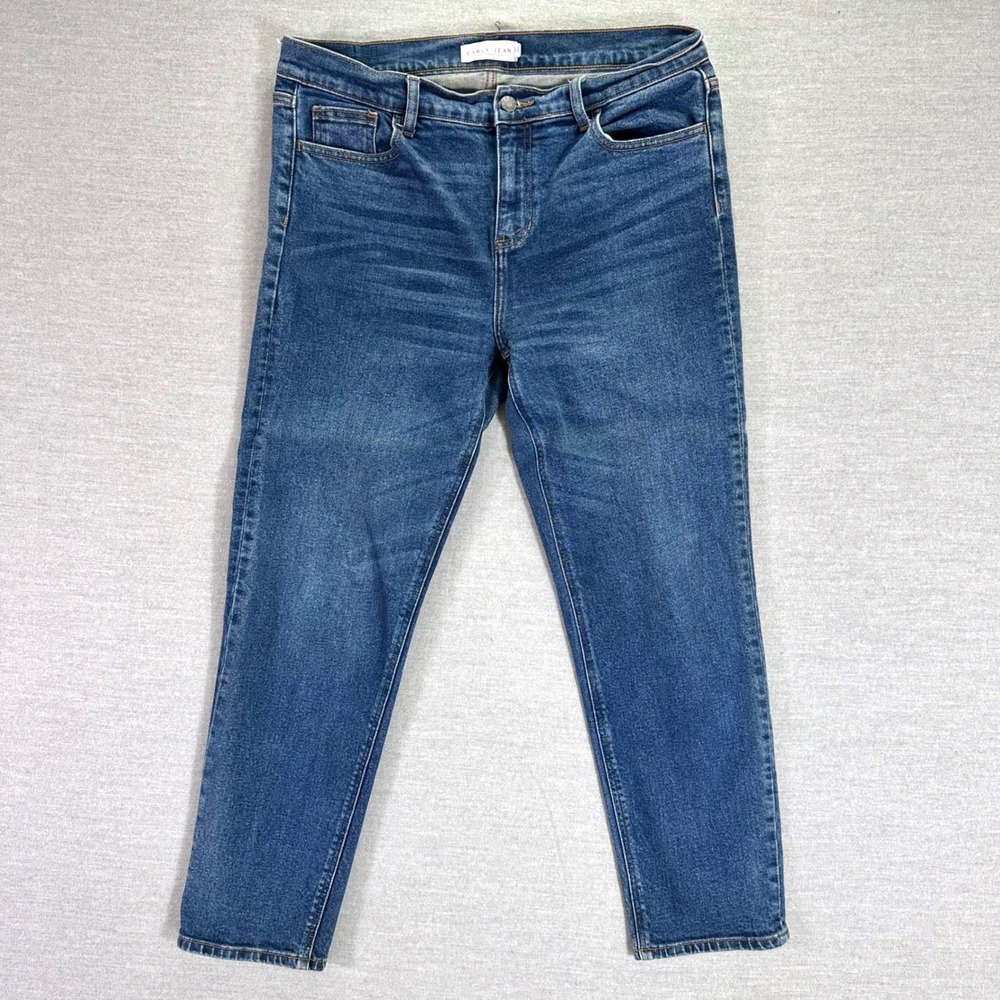 CARLY JEAN LOS ANGELES Women's Size 11 Blue Denim Skinny Tapered Boyfriend‎
